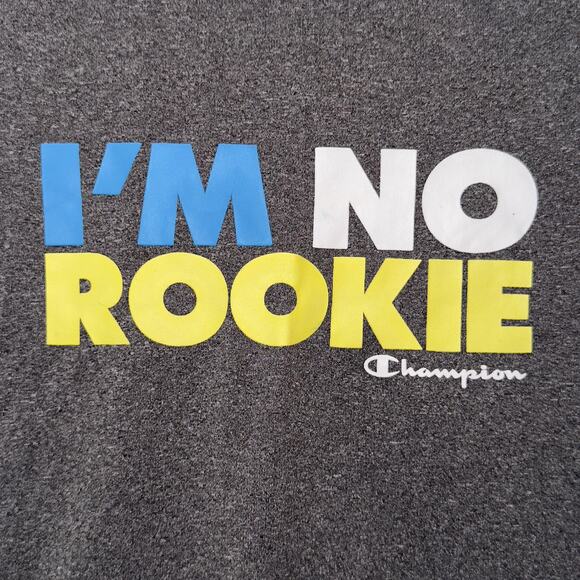 Champion gray ‘I’m No Rookie’ Graphic Tee kids size 5 - Picture 5 of 7